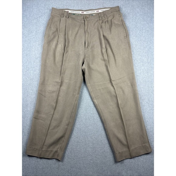 Tommy Bahama Other - Vintage Tommy Bahama Pants Mens 40 (38x28) 100% Silk‎ Wide Leg Relax Pleated Y2K